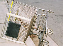 Abandoned shopping cart.