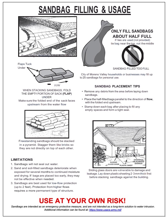 Sandbag Filling and Usage guide, page preview (PDF, opens in new tab)