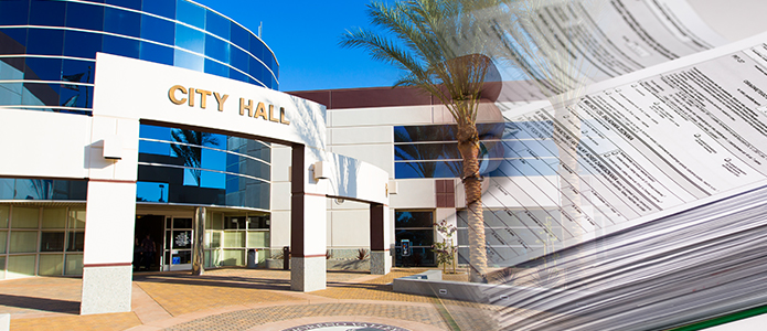 City Hall with records image.