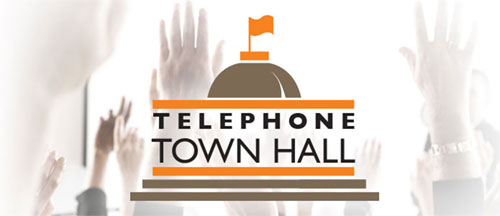 Telephone townhall banner