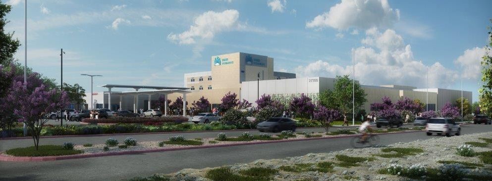 Rendering of expanded Kaiser facility.