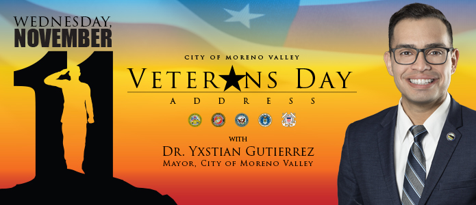 Veterans Day promo banner.