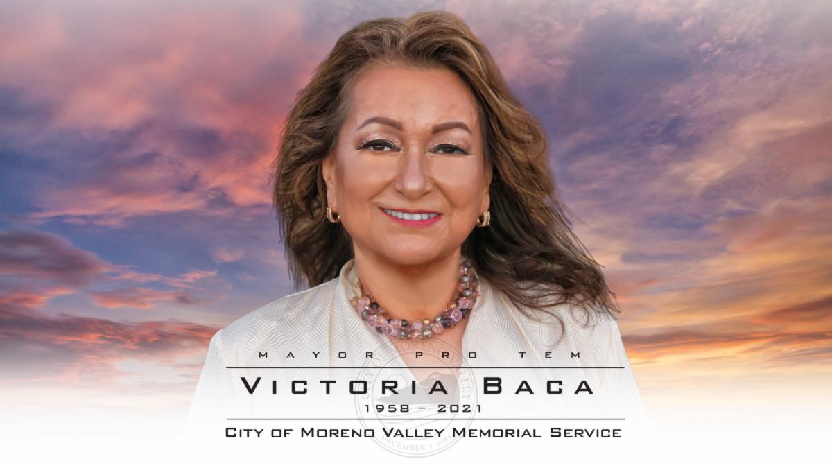 Victoria Baca Memorial banner.