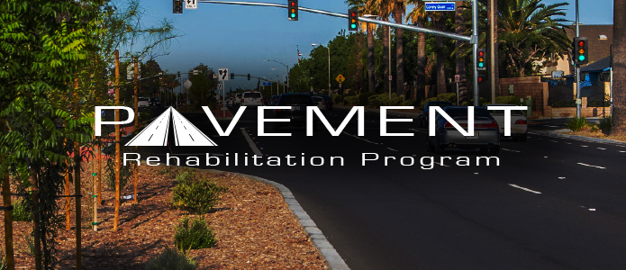 Pavement Rehabilitation Project banner