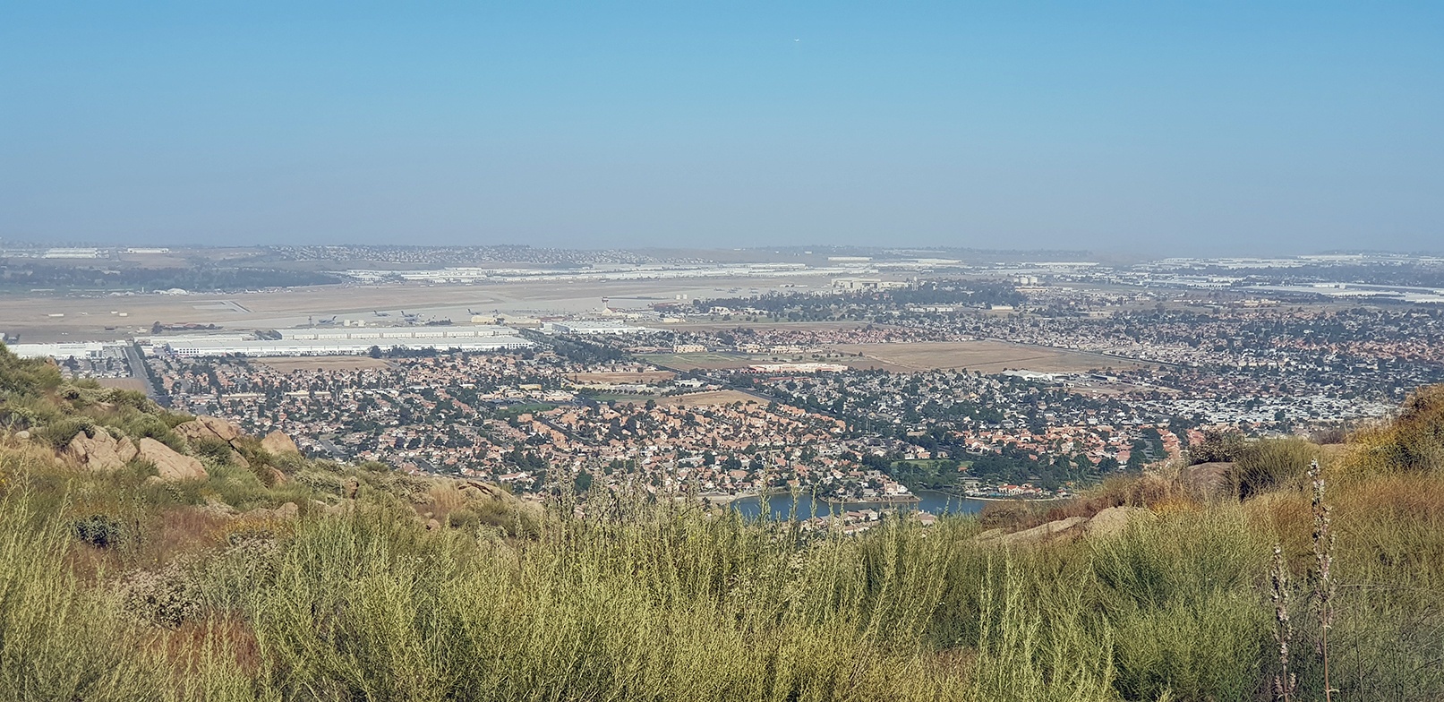 View from Terri Peak over the Perris valley.