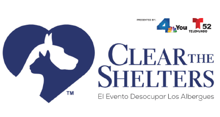 Clear the Shelters Event banner